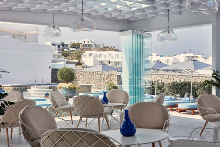 Bar by pool